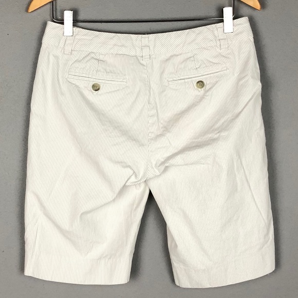 GAP Gray Stripe Cotton Bermuda Walking Shorts - Picture 3 of 7